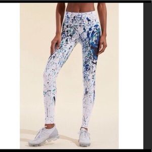 Splits 59 X Bandier Splatter Print leggings size L